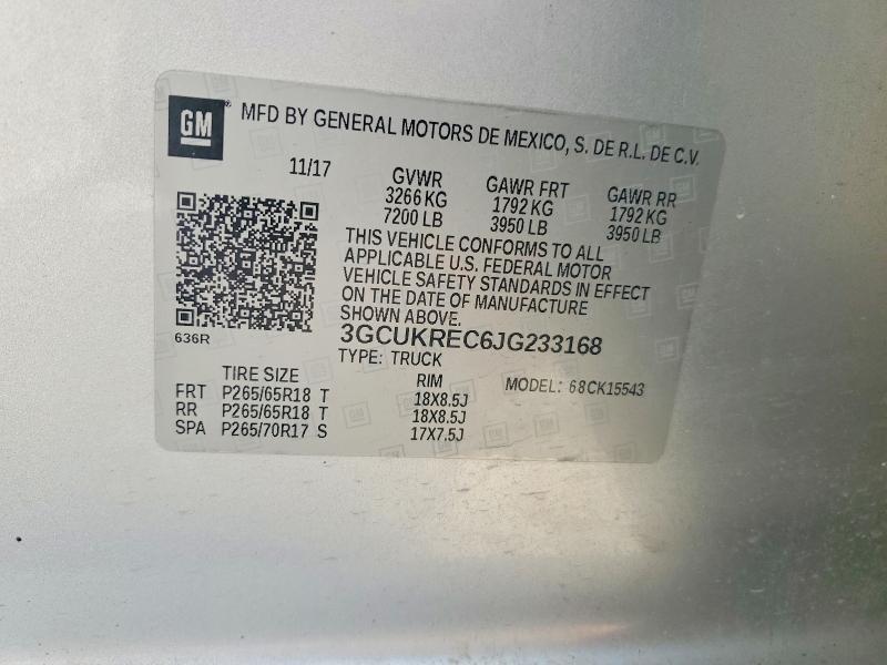 2018 Chevrolet Silverado K1500 LT