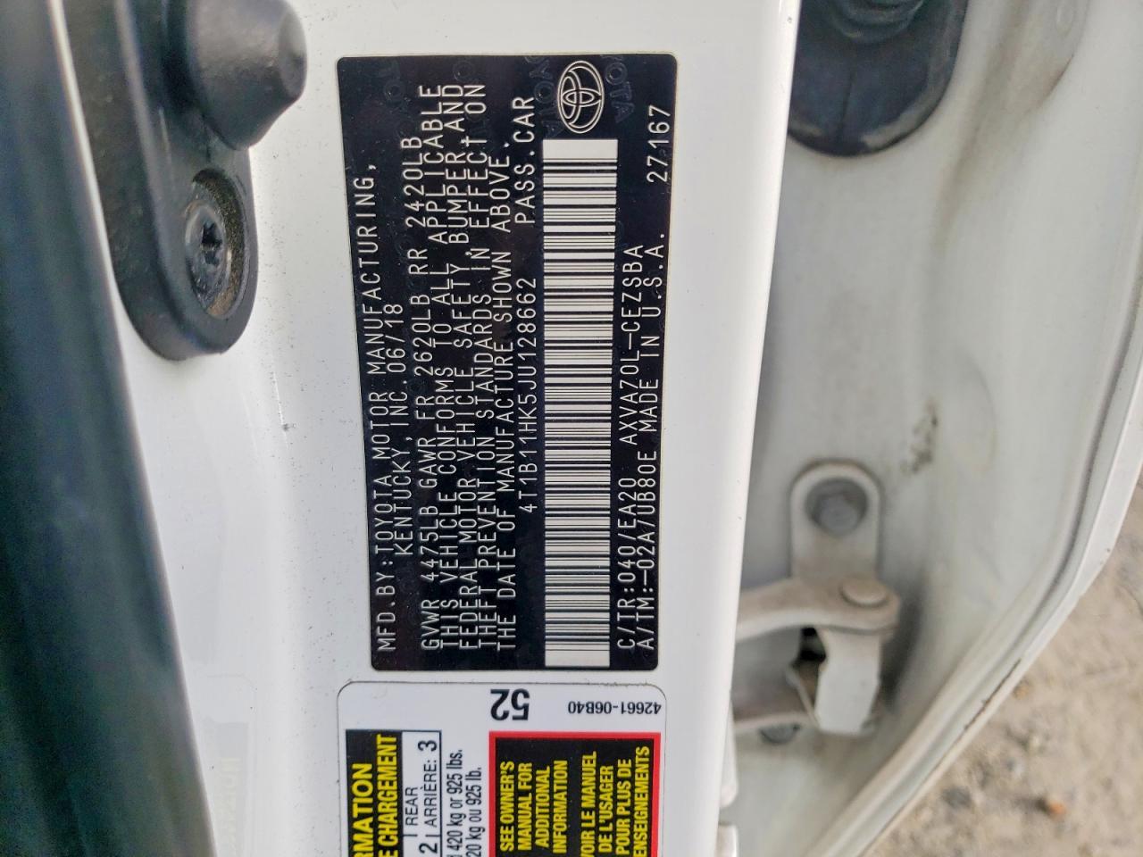 2018 Toyota Camry se