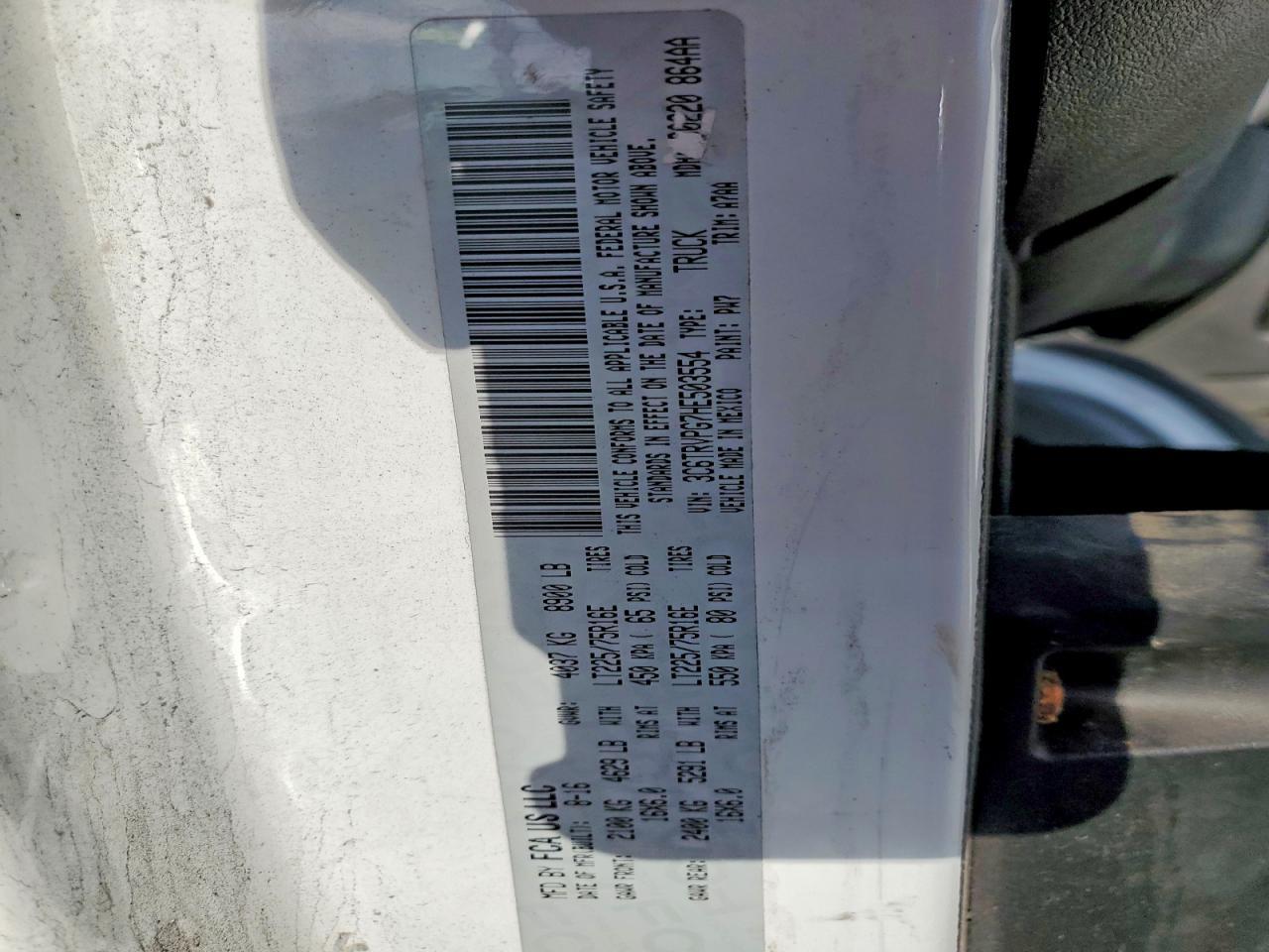 2017 Dodge Ram Promaster 2500 2500 High