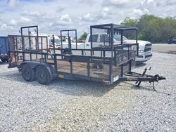 Salvage trucks for sale at Riverview, FL auction: 2016 Big Tex 70LR-16BK-GA Utility Trailer