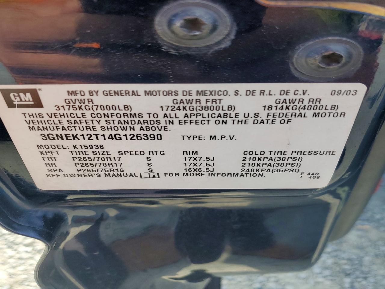 2004 Chevrolet Avalanche K1500