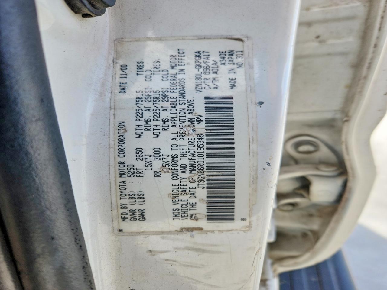 2001 Toyota 4runner SR5