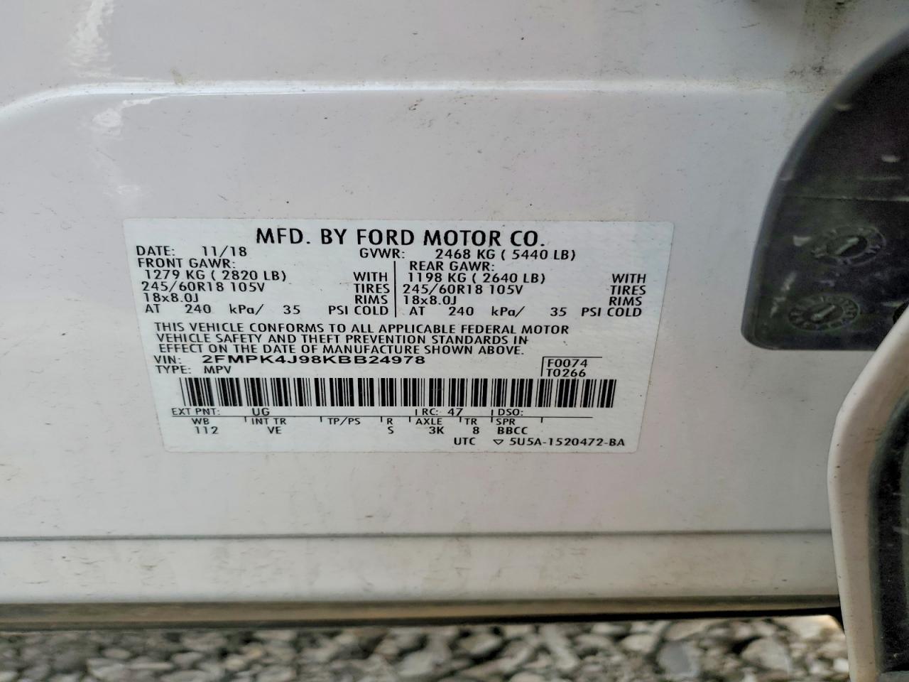 2019 Ford Edge sel