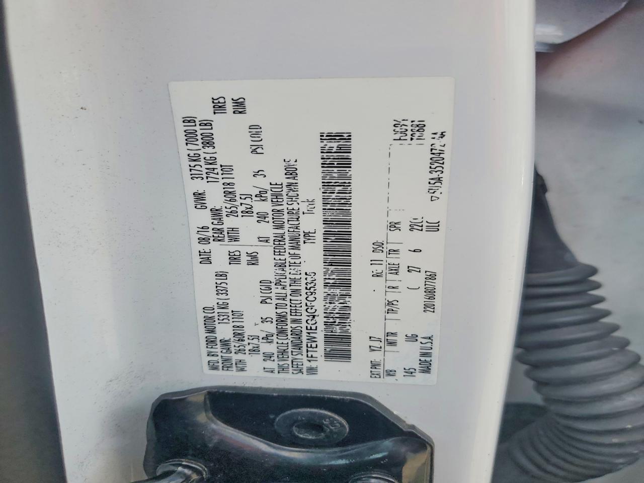 2016 Ford F150 Supercrew