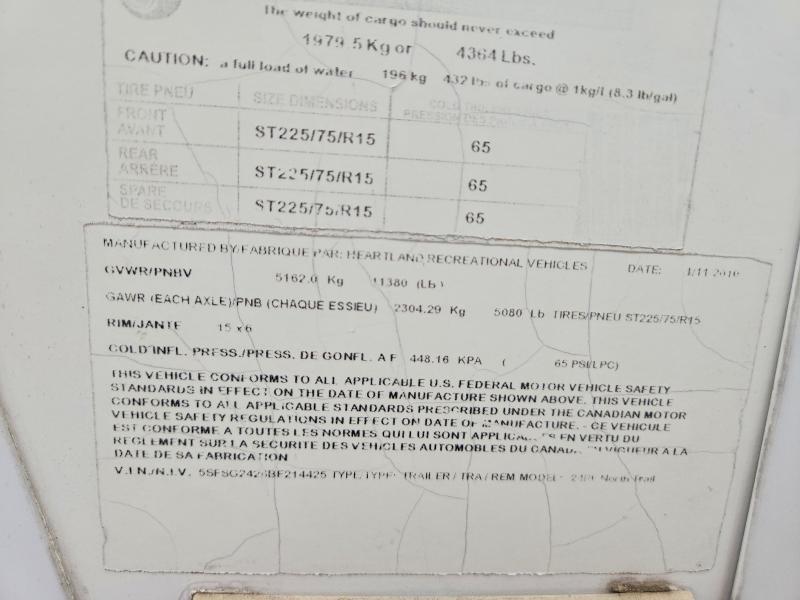 2011 Heartland North Trai