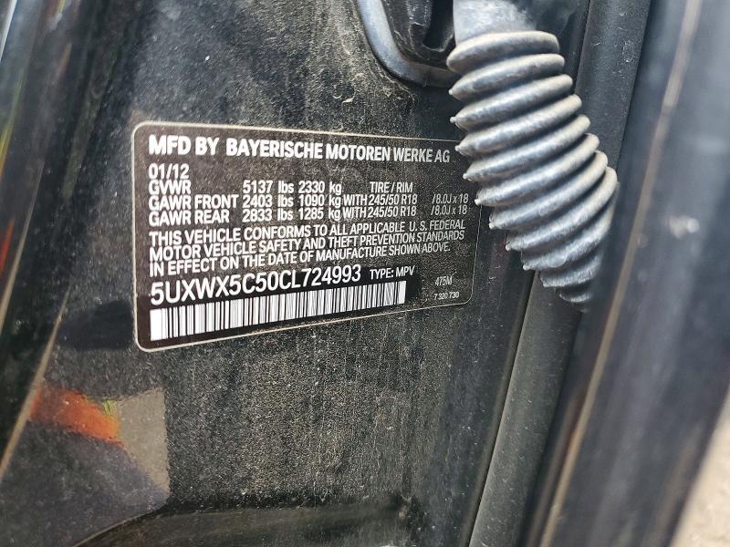 2012 BMW X3 Xdrive28i