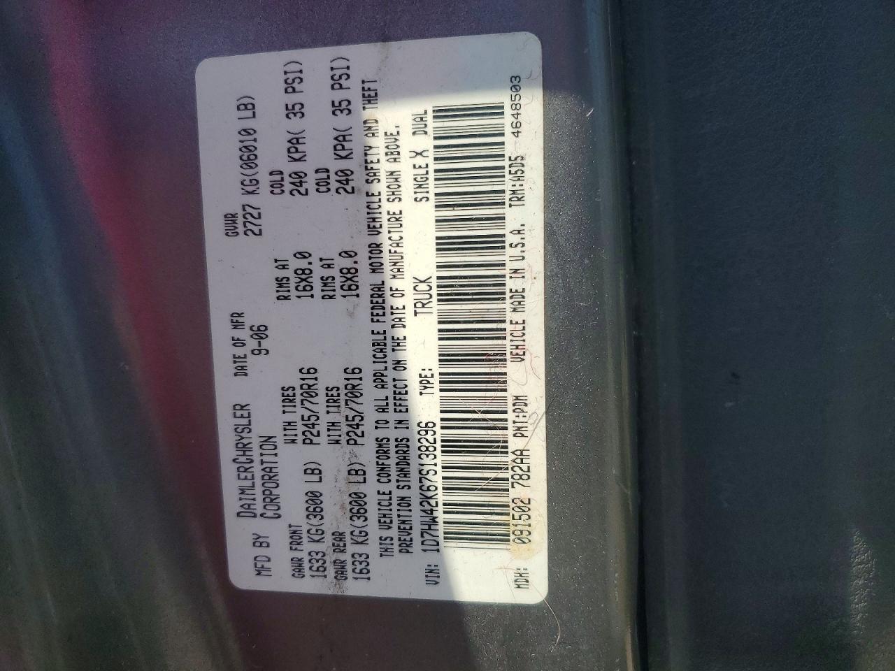 2007 Dodge Dakota slt