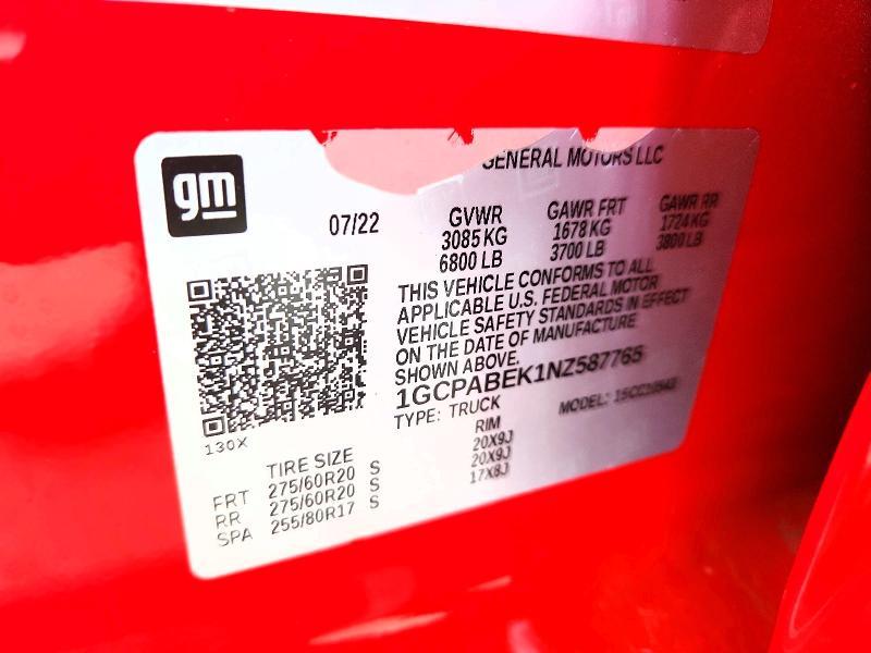 2022 Chevrolet Silverado C1500 Custom