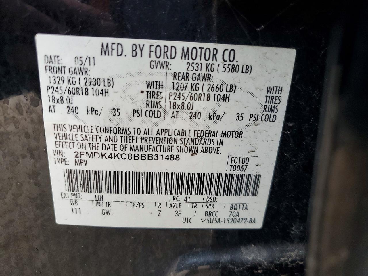 2011 Ford Edge Limited