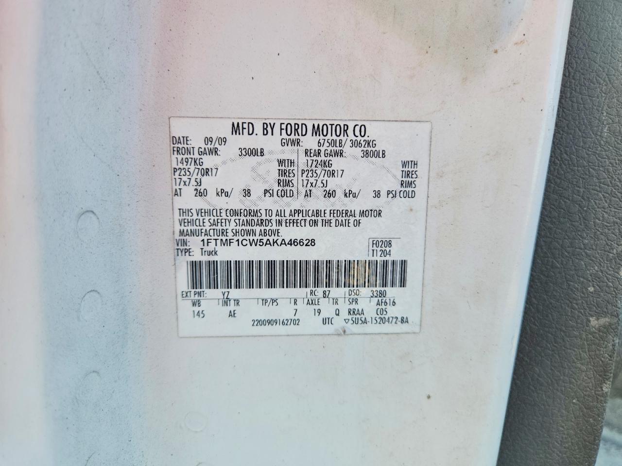 2010 Ford F150