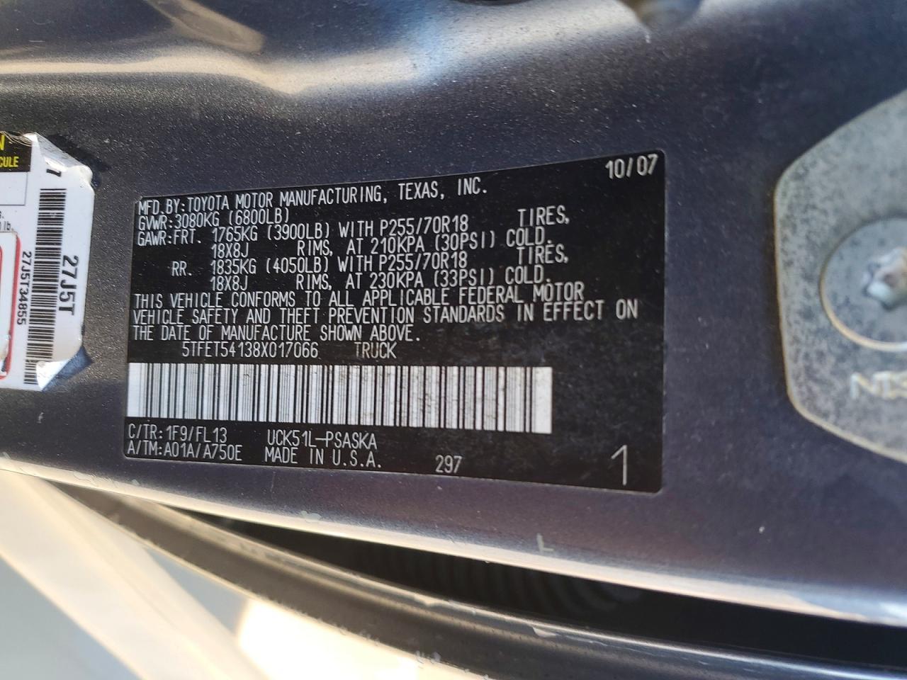 2008 Toyota Tundra SR5