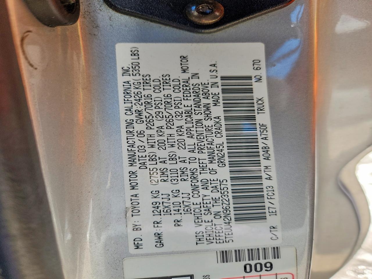 2006 Toyota Tacoma V6