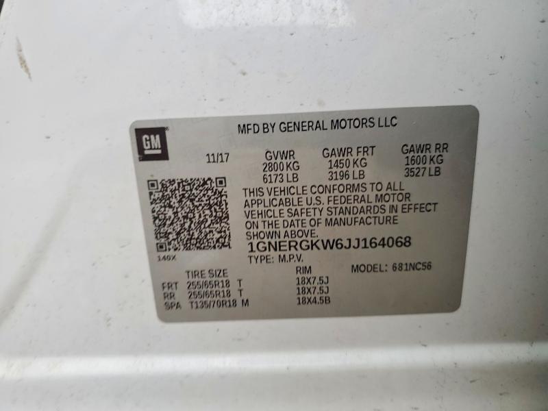 2018 Chevrolet Traverse lt