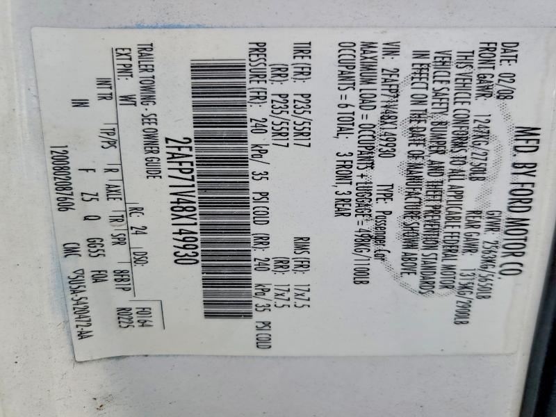 2008 Ford Crown Victoria Police Interceptor