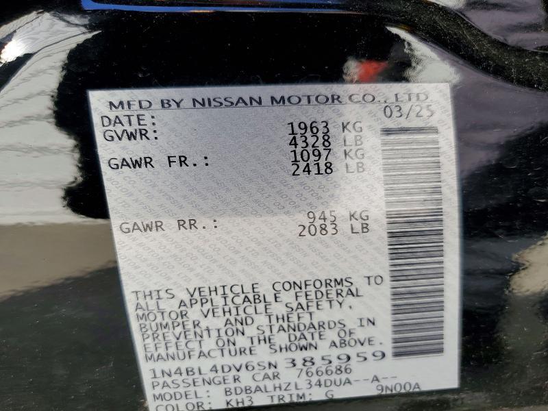 2025 Nissan Altima 2.5 sv