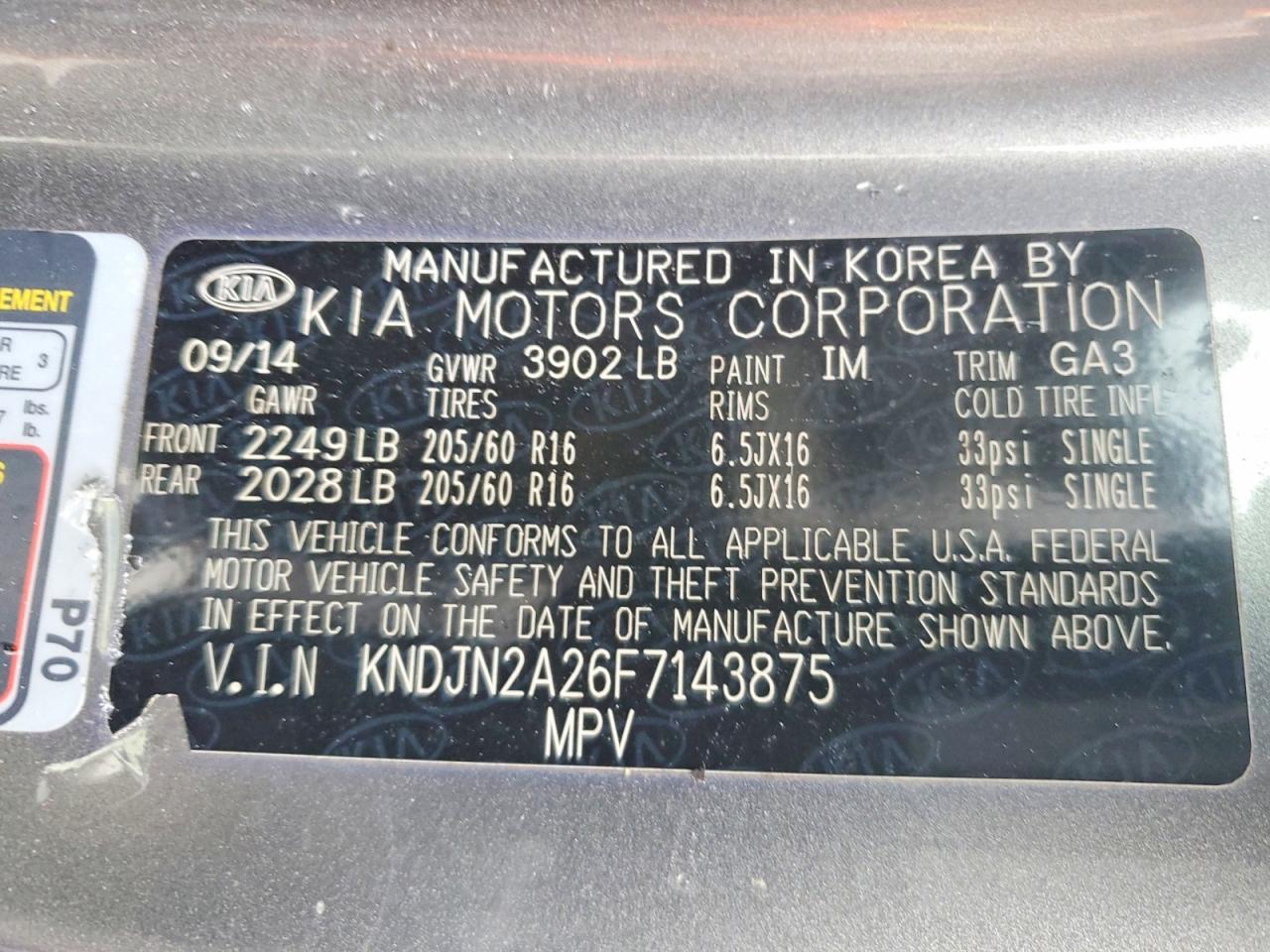 2015 KIA Soul Base
