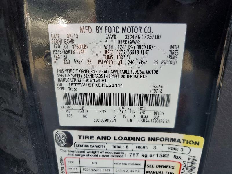 2013 Ford F150 Supercrew