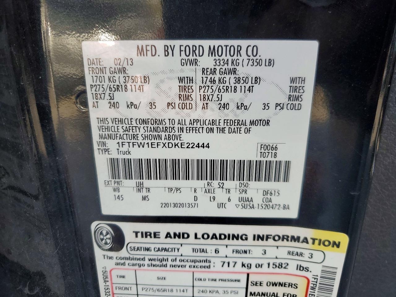 2013 Ford F150 Supercrew