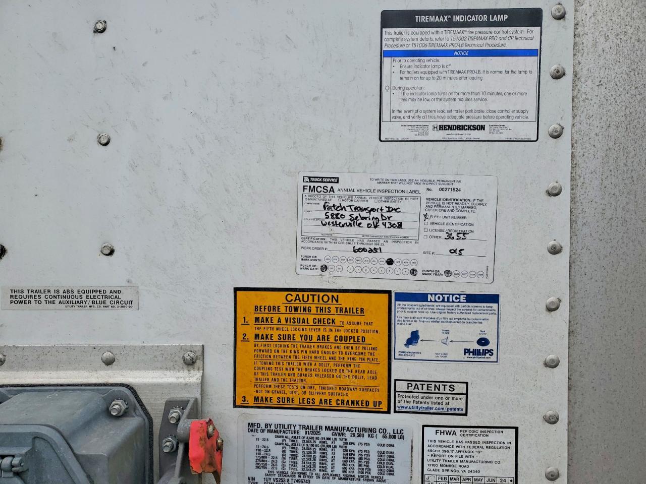 2026 Utility VS2DX DRY Van Trailer