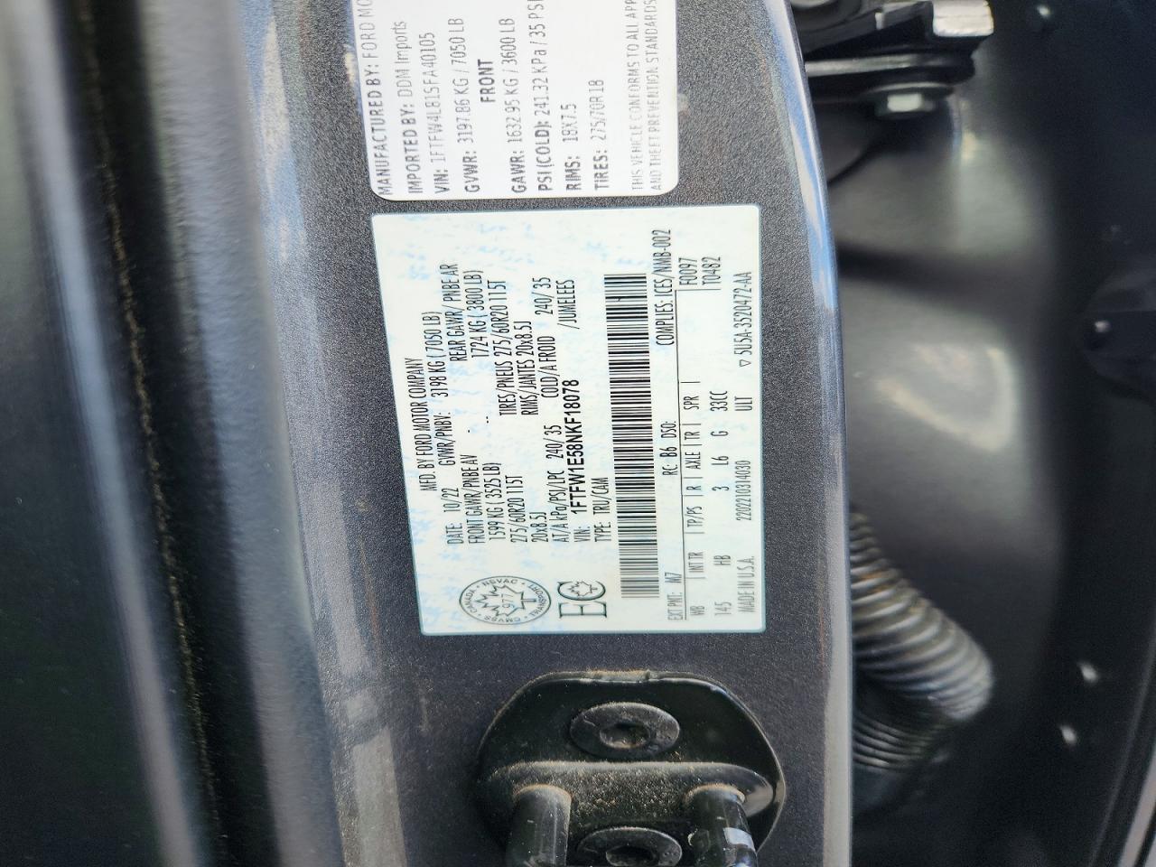 2022 Ford F150 Supercrew