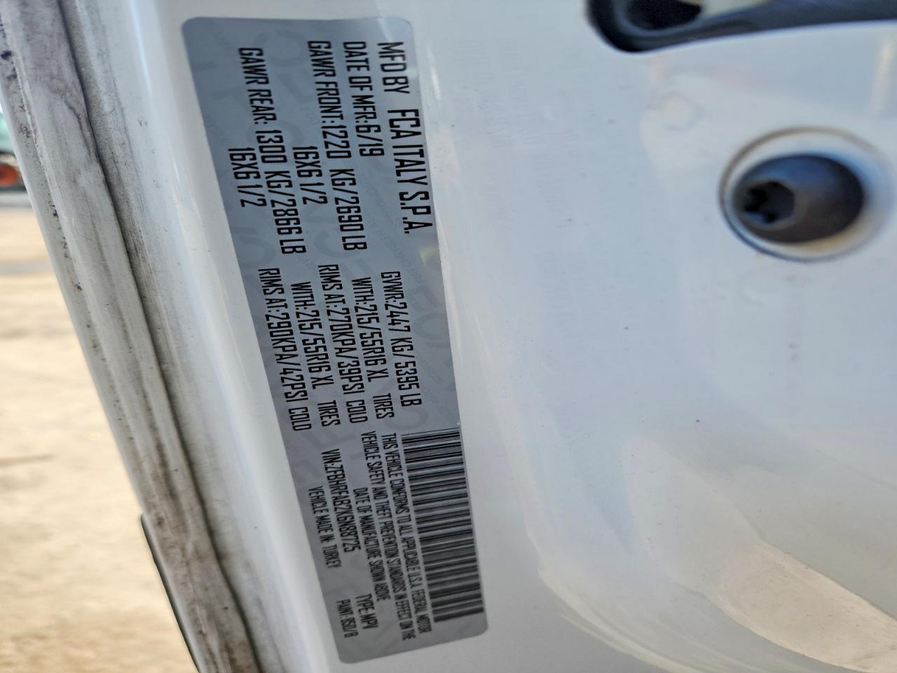 2019 Dodge RAM Promaster City
