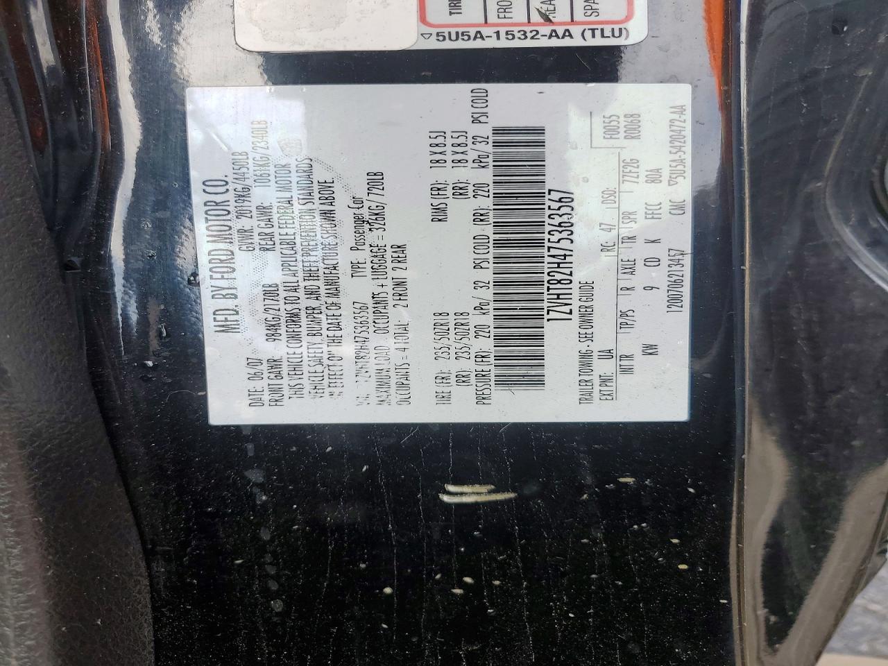 2007 Ford Mustang gt