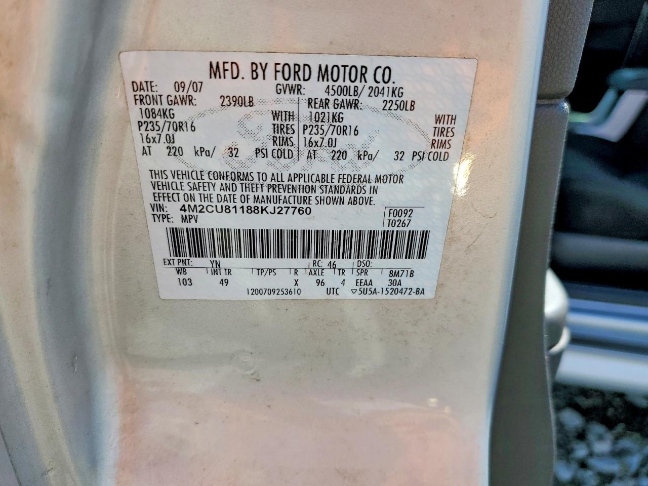 2008 Mercury Mariner