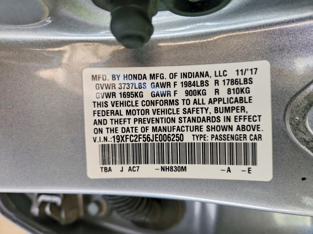 2018 Honda Civic lx