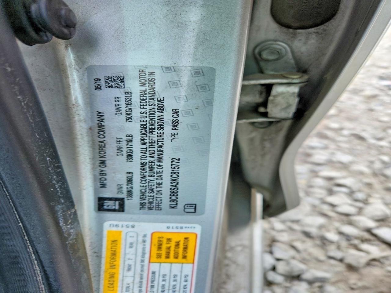 2019 Chevrolet Spark ls