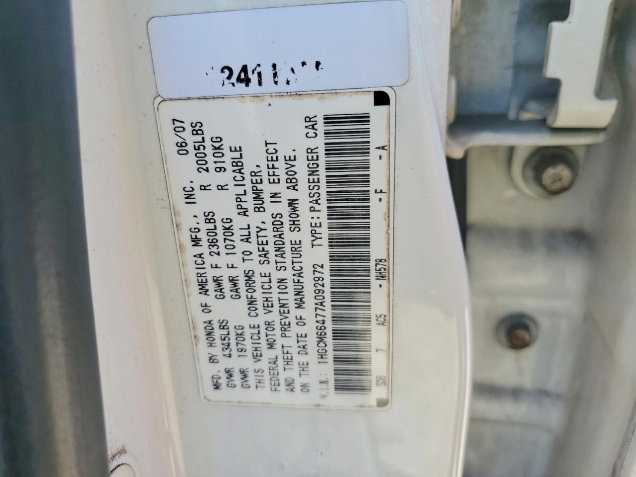 2007 Honda Accord se