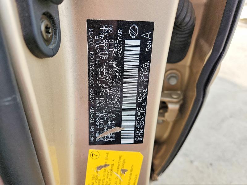 2004 Lexus Es 330 Base