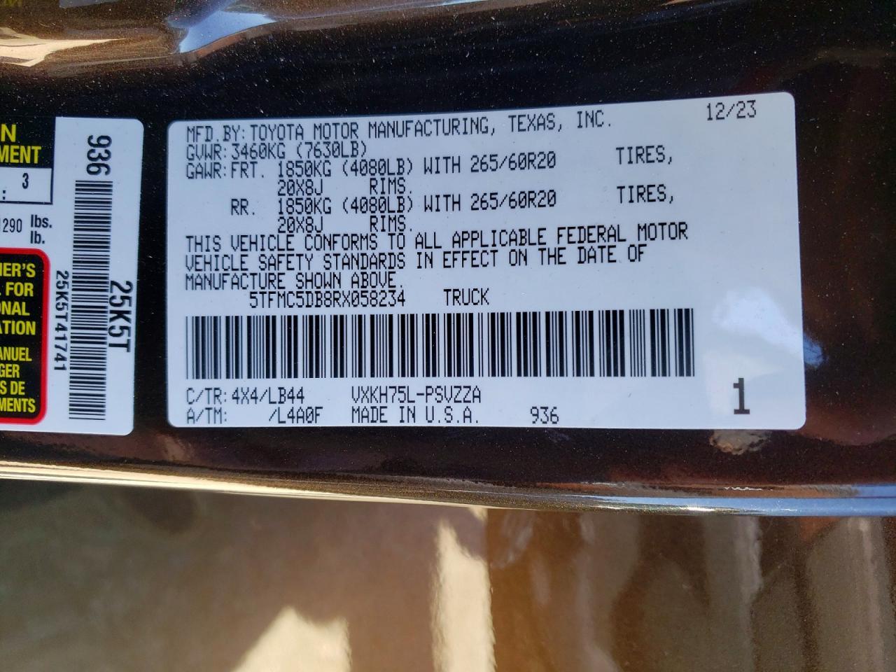 2024 Toyota Tundra 1794 Edition HV