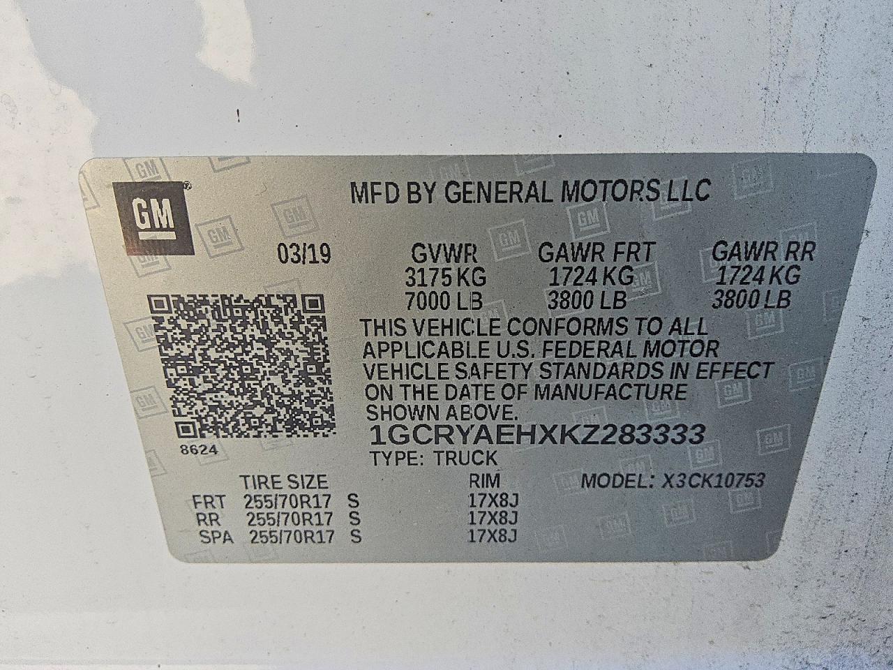 2019 Chevrolet Silverado K1500