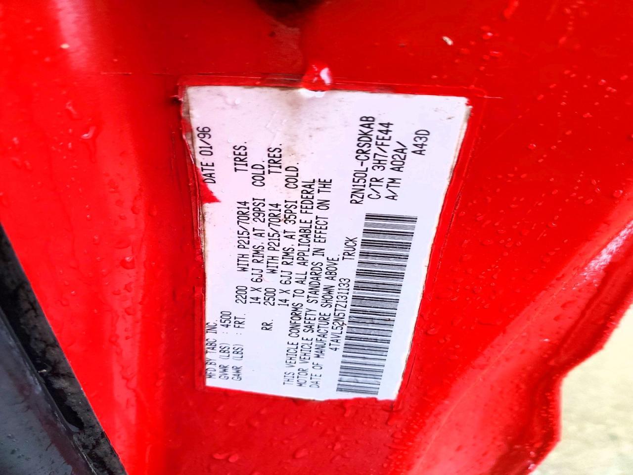 1996 Toyota Tacoma Base