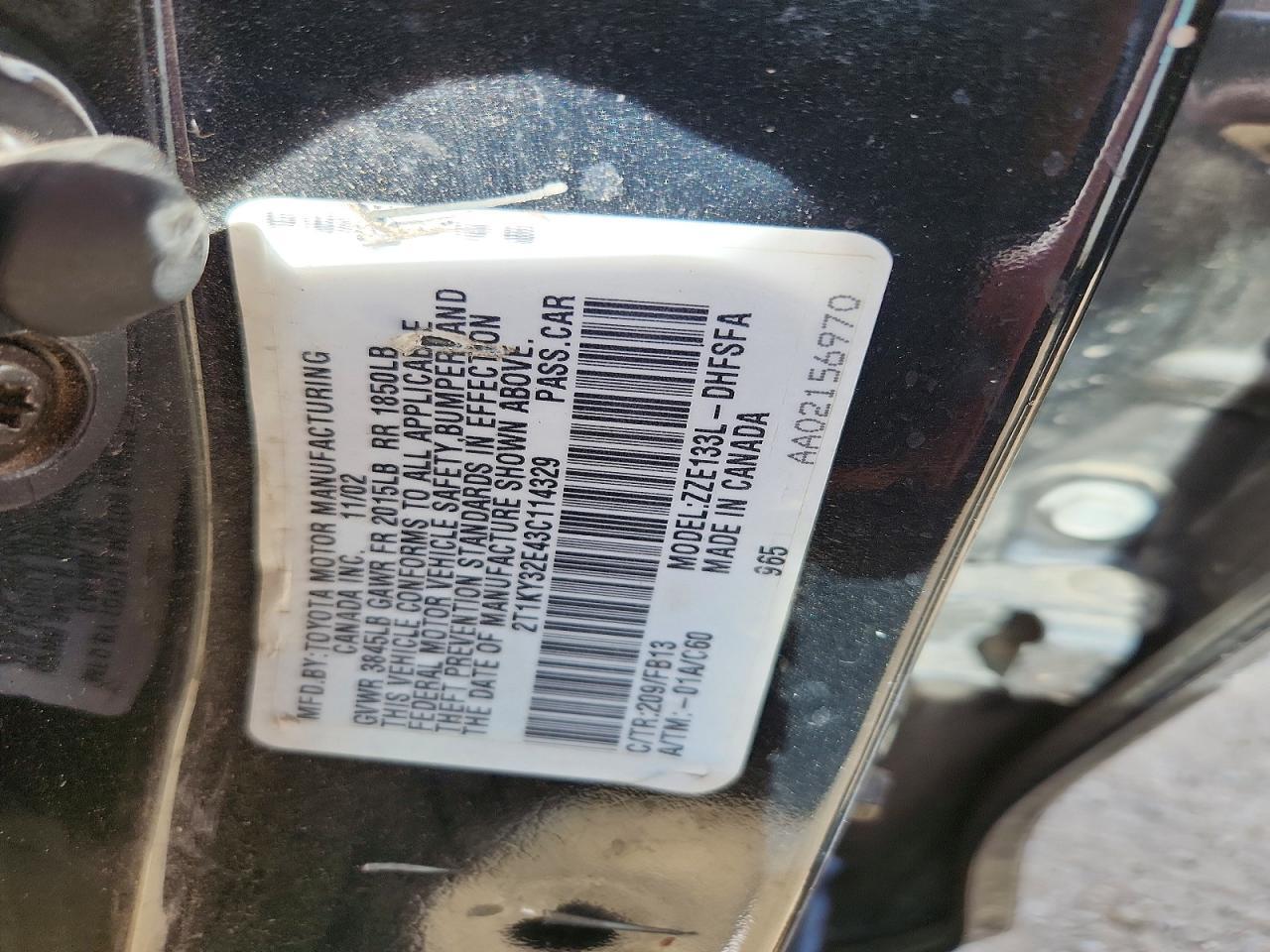 2003 Toyota Matrix xrs