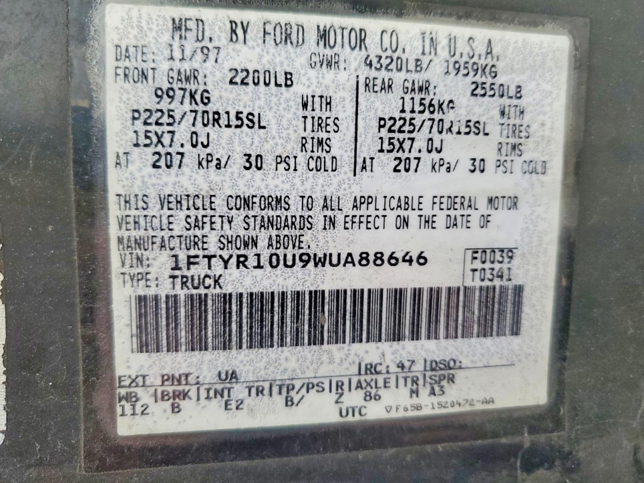 1998 Ford Ranger