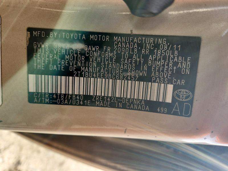 2011 Toyota Corolla le