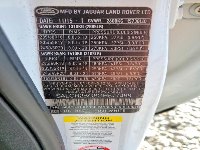 2016 Land Rover Discovery Sport hse