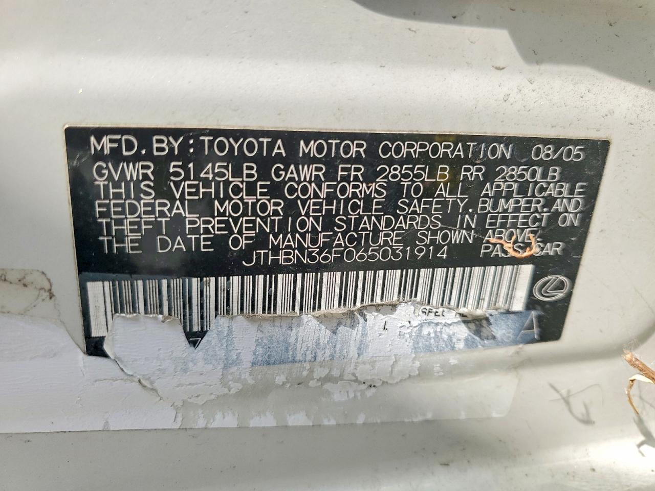 2006 Lexus Ls 430 Base