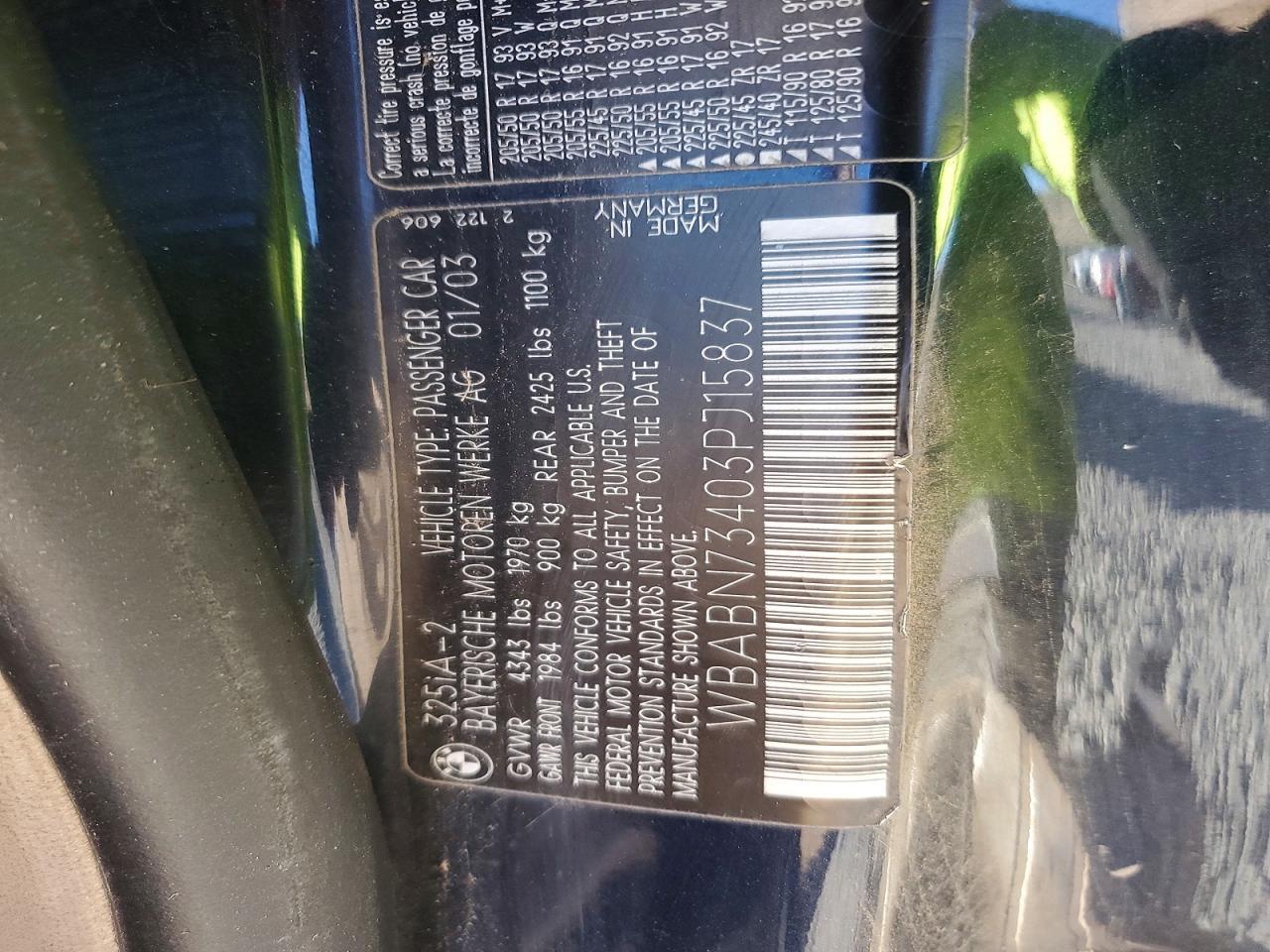 2003 BMW 325 ci