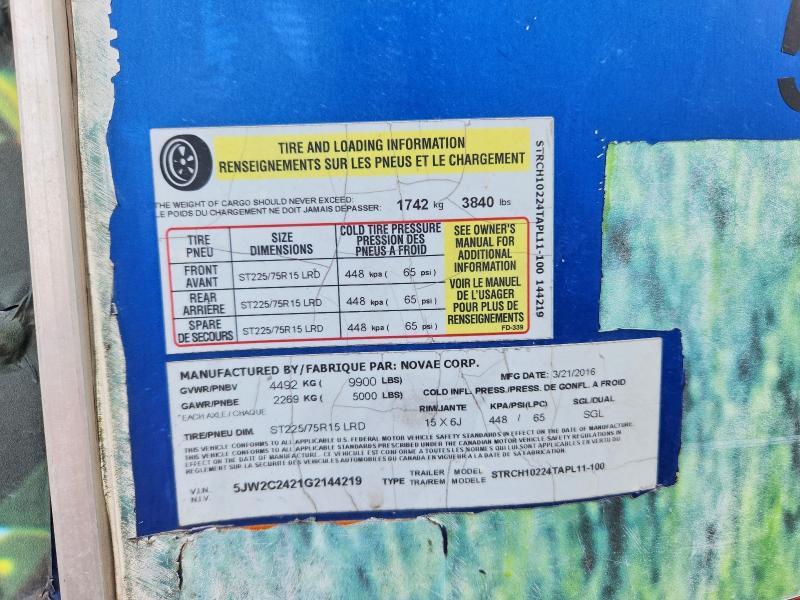 2016 Sure-Trac STRCH10224TAPL11-100 Enclosed Cargo Trailer