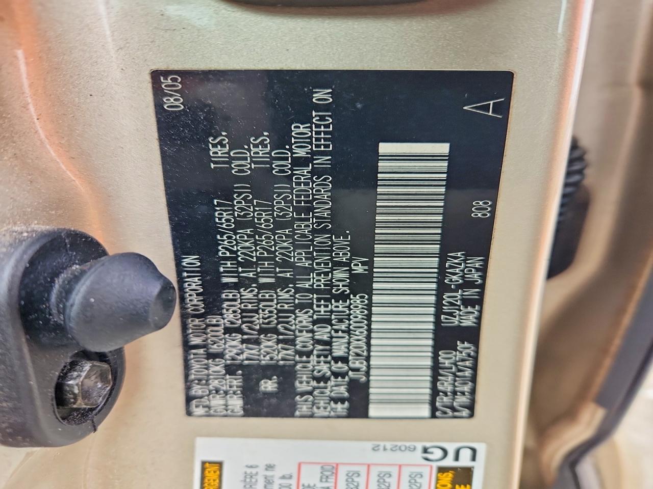 2006 Lexus Gx 470 Base