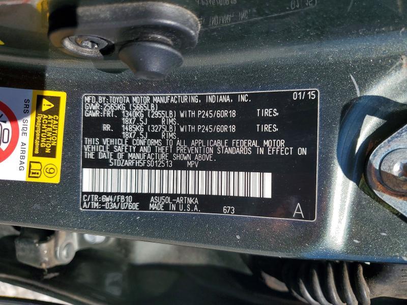 2015 Toyota Highlander le