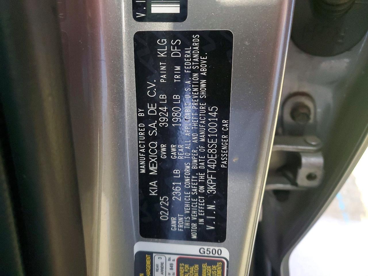 2025 KIA K4 lxs