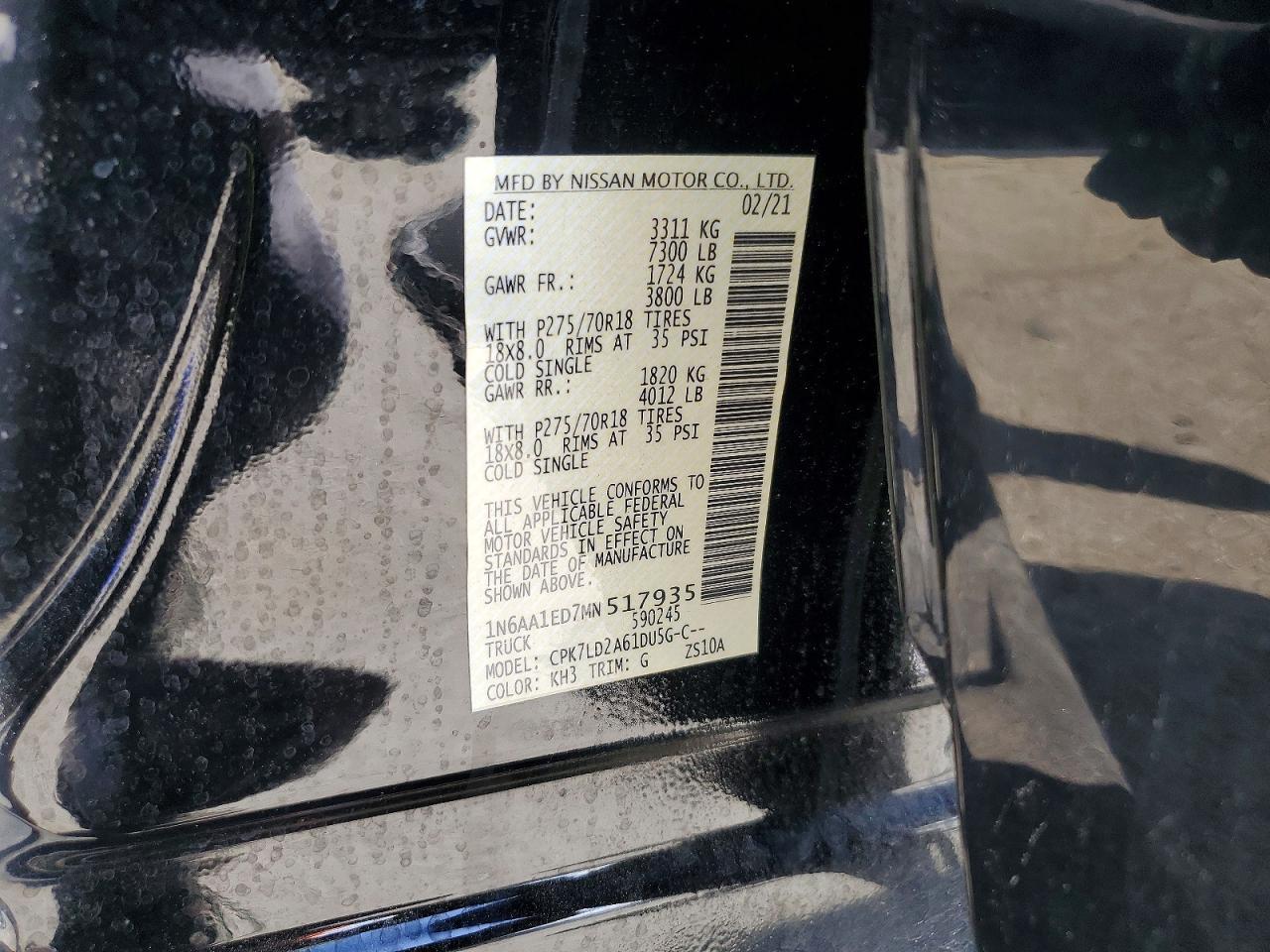 2021 Nissan Titan PRO-4X