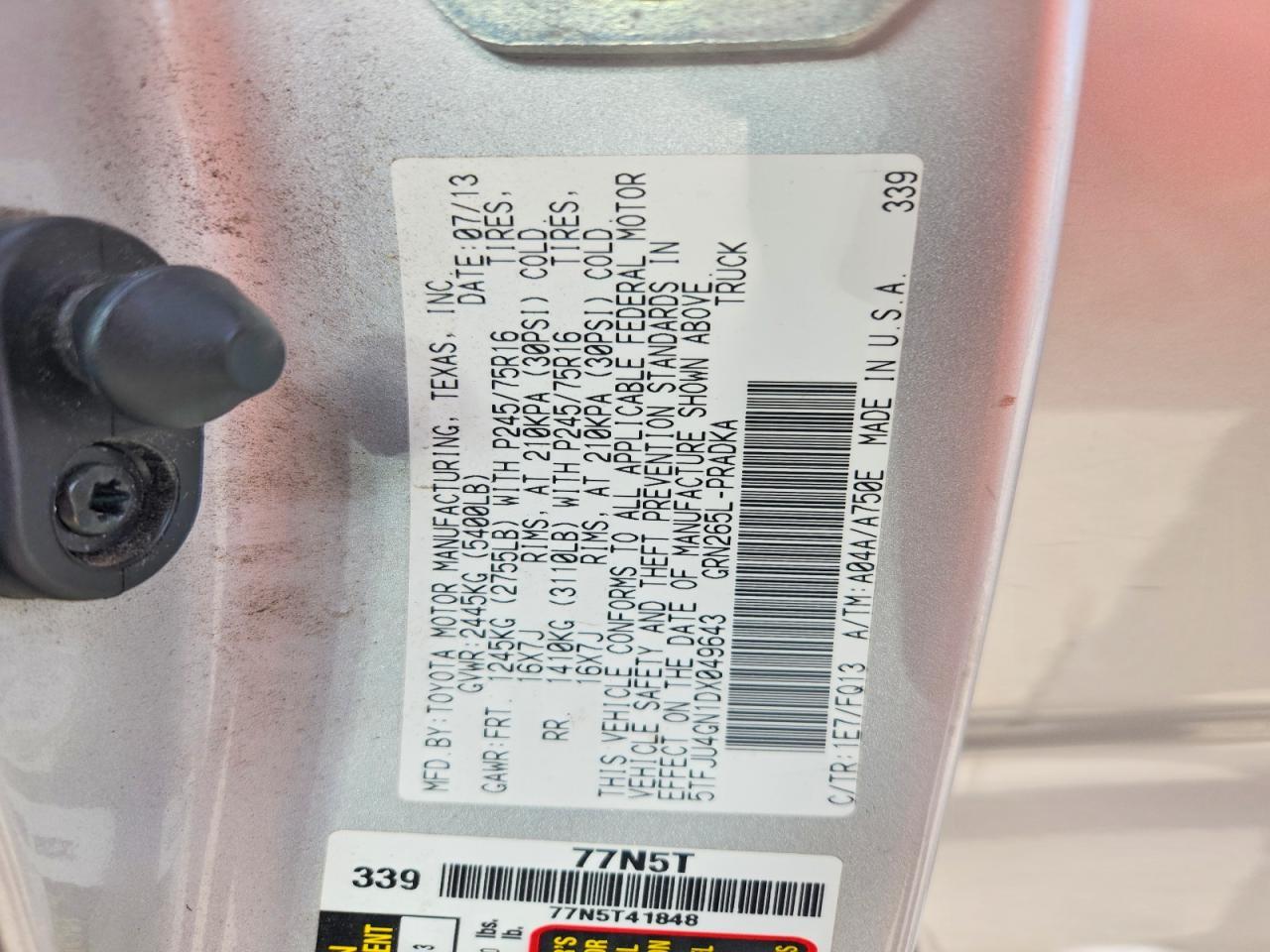 2013 Toyota Tacoma Prerunner V6