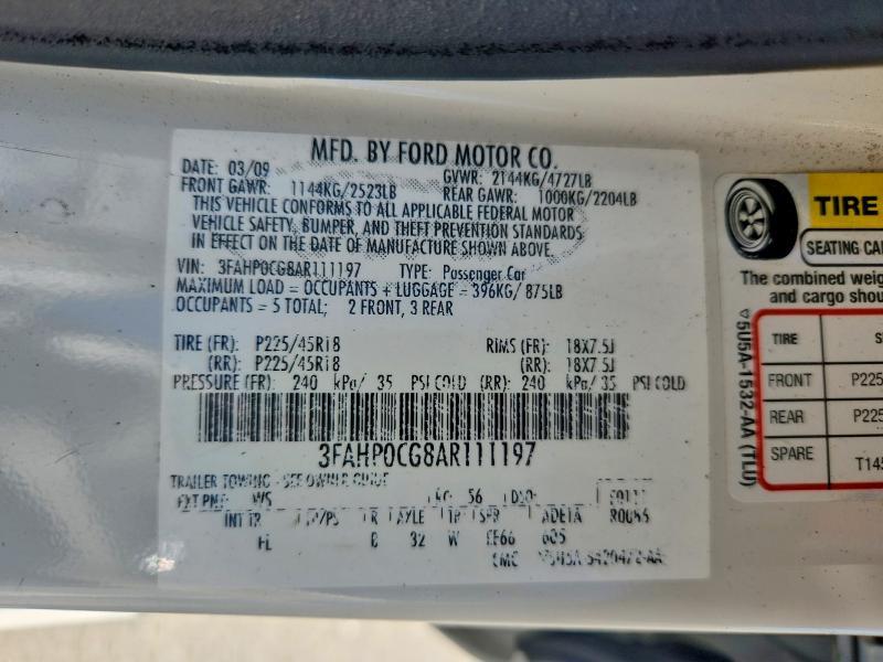 2010 Ford Fusion sel