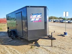 Salvage trucks for sale at Theodore, AL auction: 2025 Rock Solid Carg O 7X14 TA Enclosed Cargo Trailer