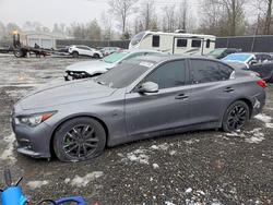 Salvage cars for sale from Copart Waldorf, MD: 2017 Infiniti Q50 3.0t Premium