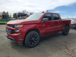 Salvage trucks for sale at Denver, CO auction: 2022 Chevrolet Silverado LTD K1500 Custom
